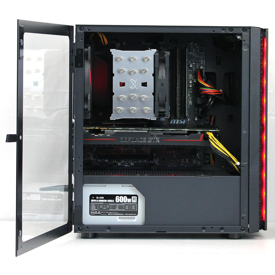 DO-MUオリジナル 魂のPC 光 COUGAR CGR-5PC4B-RGB GTX1080 [HBD04042][中古デスクトップ /Windows11 Pro /Core i7 10700K /メモリ：16GB /M.2+HDD：1512GB][外装：Aランク 動作：Aランク][送料無料] 4枚目
