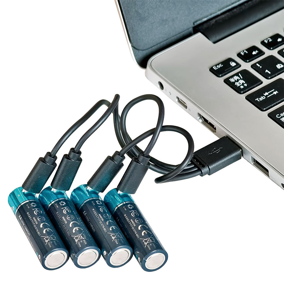 MARSTEK [SD 5070C(4P)] 単3リチウム充電池 4本 充電ケーブル付 5枚目