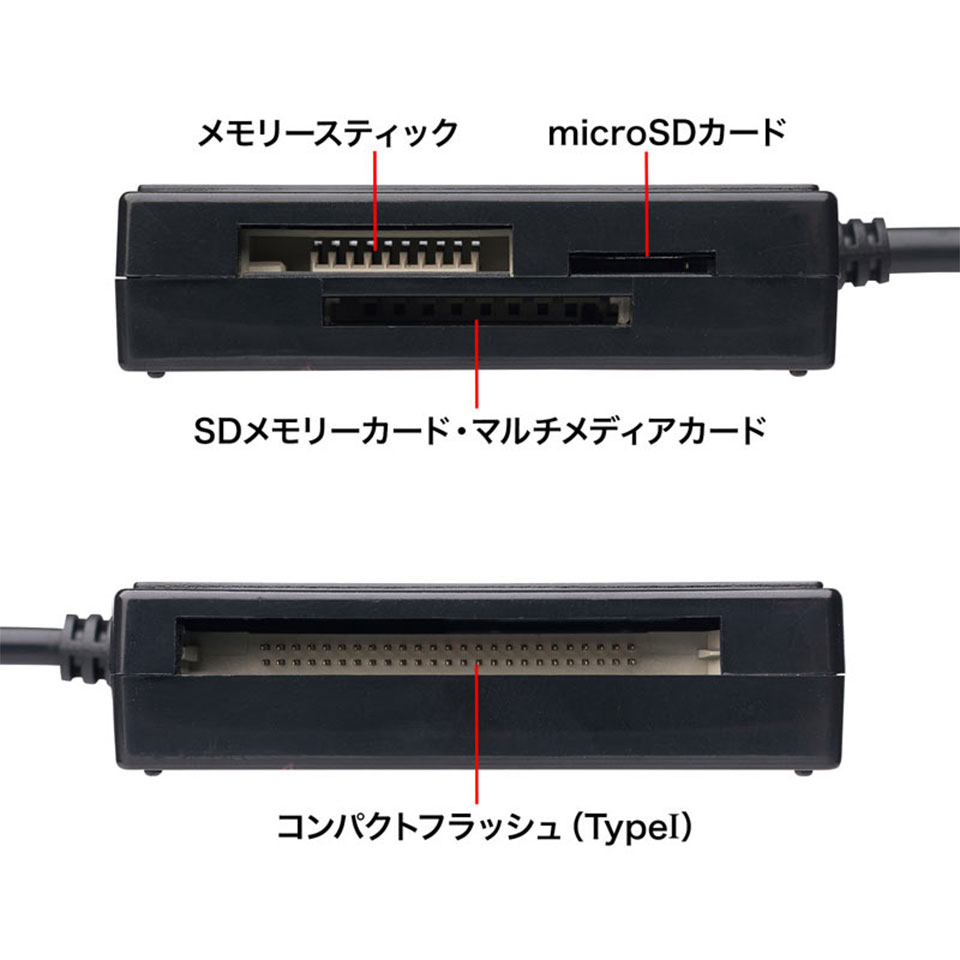 SANWASUPPLY | サンワサプライ ADR-3ML39BKN 63in1 USB3.1 カードリーダー ブラック 6枚目