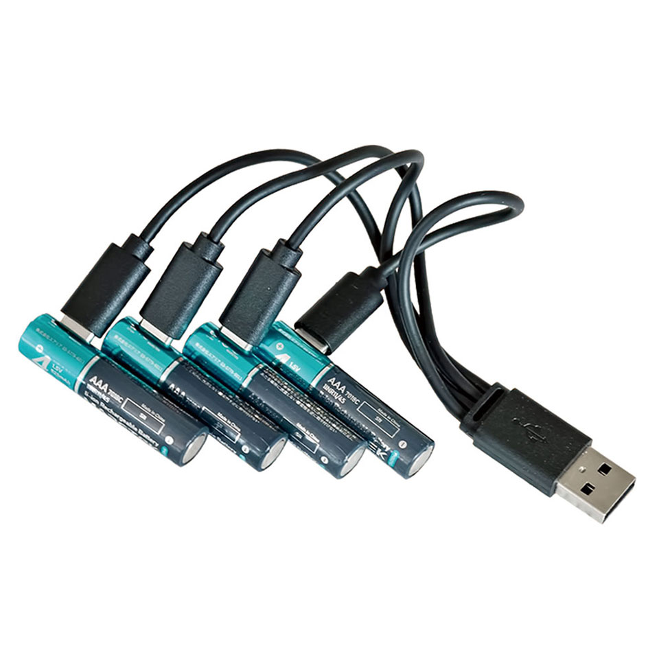 MARSTEK [SD 7018C(4P)] 単4リチウム充電池 4本 充電ケーブル付 4枚目