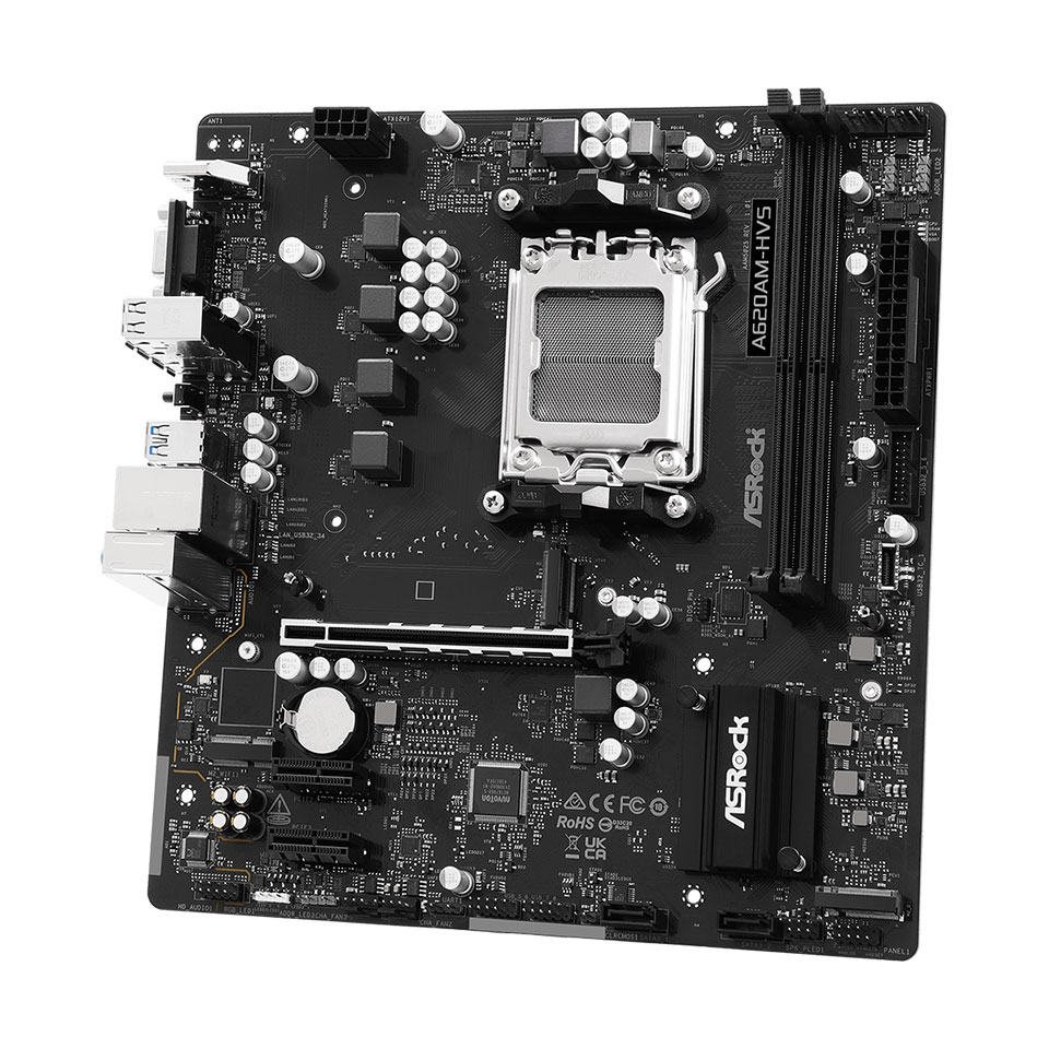 ASRock [A620AM-HVS] AM5＆DDR5対応MicroATXマザーボード [A620Aチップセット /AMD AM5対応] 4枚目