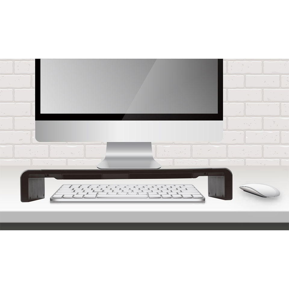 ENERMAX [EMS001] 机上液晶モニタースタンド ブラック [幅調整可能 /耐荷重20kg]【セール中の商品】 4枚目