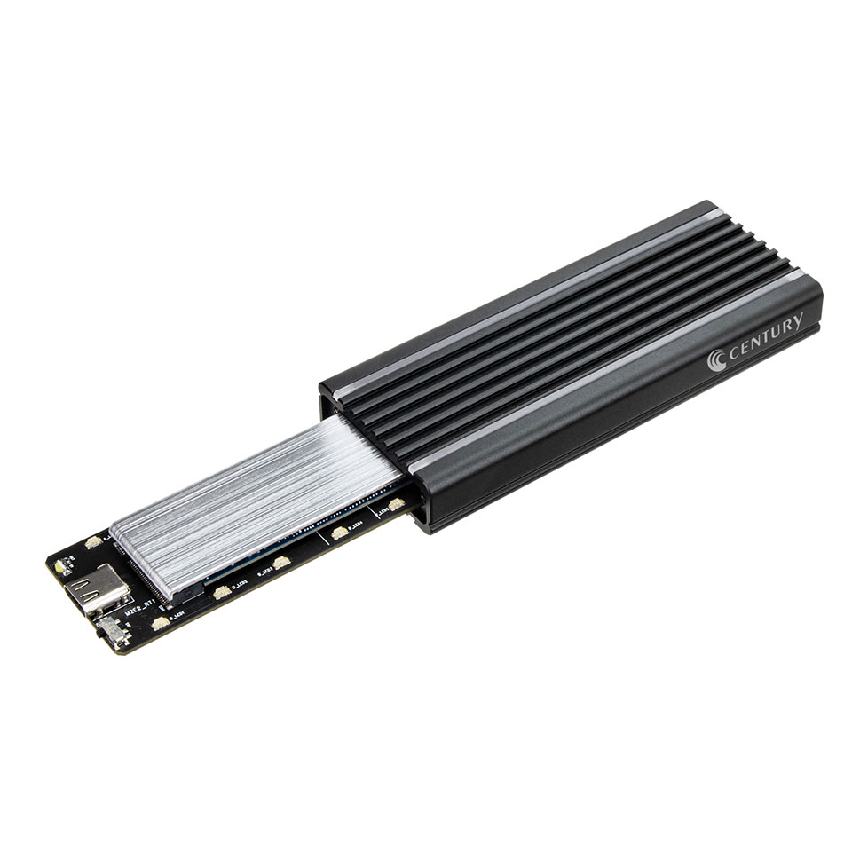 CENTURY | センチュリー CAM2NSU32RGB Aluminum Enclosure RGB for M.2 SSD [M.2 NVMe /USB3.2 /M-Key/B＆M-Key ] 3枚目