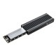 CENTURY | センチュリー CAM2NSU32RGB Aluminum Enclosure RGB for M.2 SSD [M.2 NVMe /USB3.2 /M-Key/B＆M-Key ]