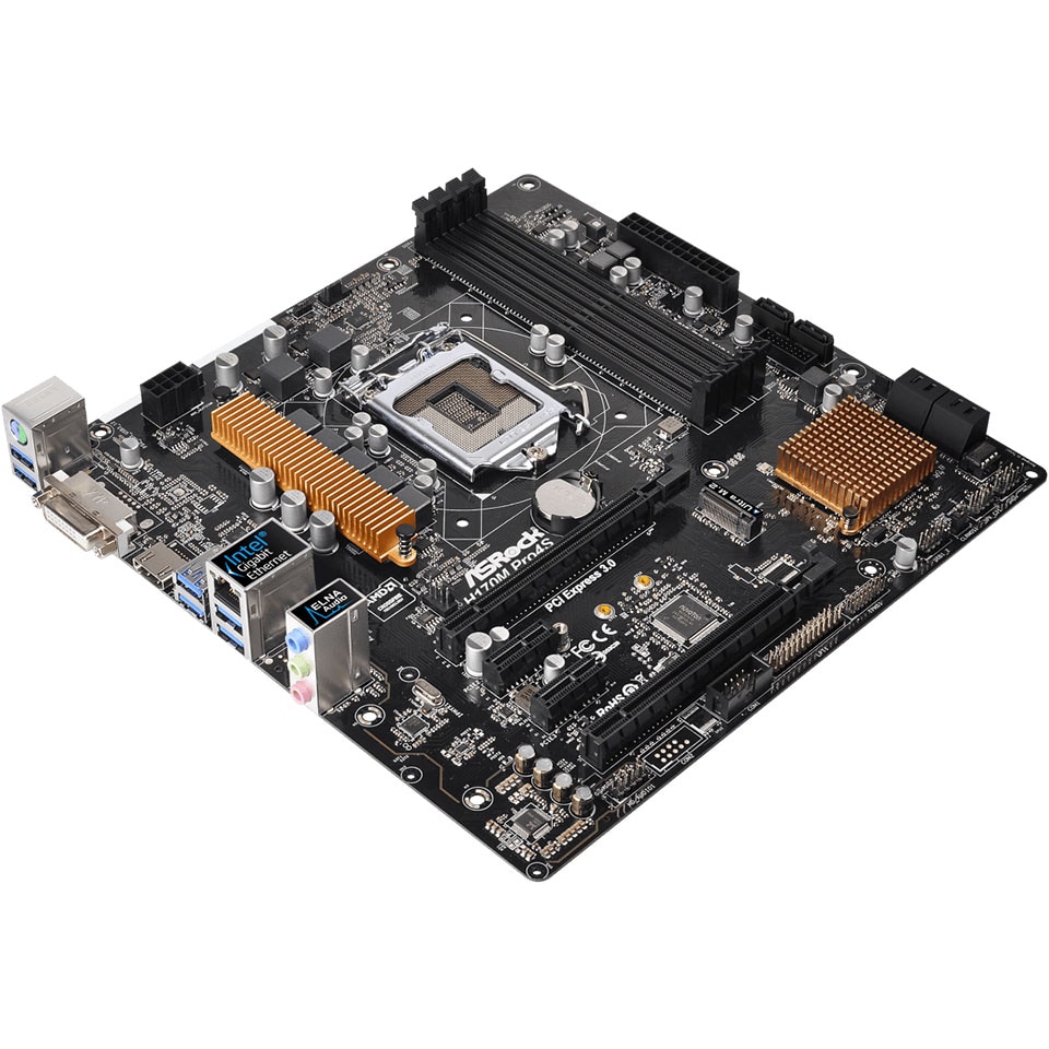 Asrock [H170M Pro4S] H170 LGA1151 MicroATX [intel 第6/7世代