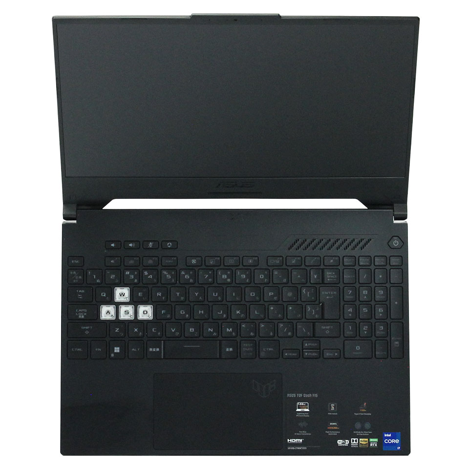 ASUS ASUS TUF Dash F15 FX517ZC FX517ZC-I7R3050EC [LBF20002][中古ノートパソコン /15.6型 /解像度：1920 x 1080 /144Hz /Windows11 Home /Core i7 12650H /メモリ：16GB /M.2：512GB][画面：Bランク 外装：Bランク 動作：Aランク][送料無料] 5枚目