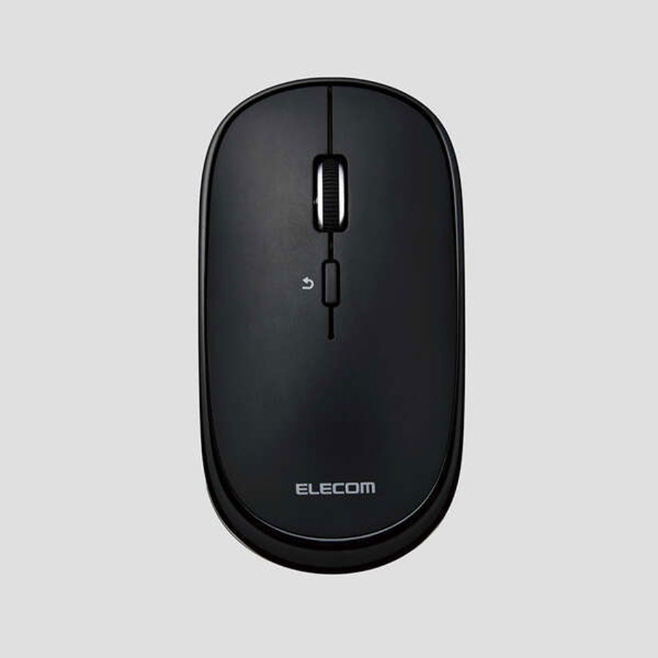 ELECOM [M-TM15BBBK]充電式 Bluetooth4.2薄型マウス “Slint” 4ボタン ブラック [マルチペアリング対応] 12枚目
