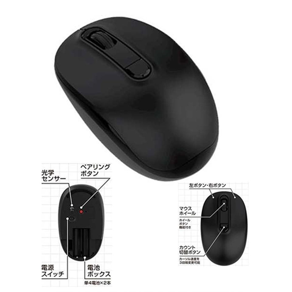 エムディーエス [SE-MABT06C] Bluetooth接続 ワイヤレス光学式マウス [3ボタン /静音タイプ] 2枚目