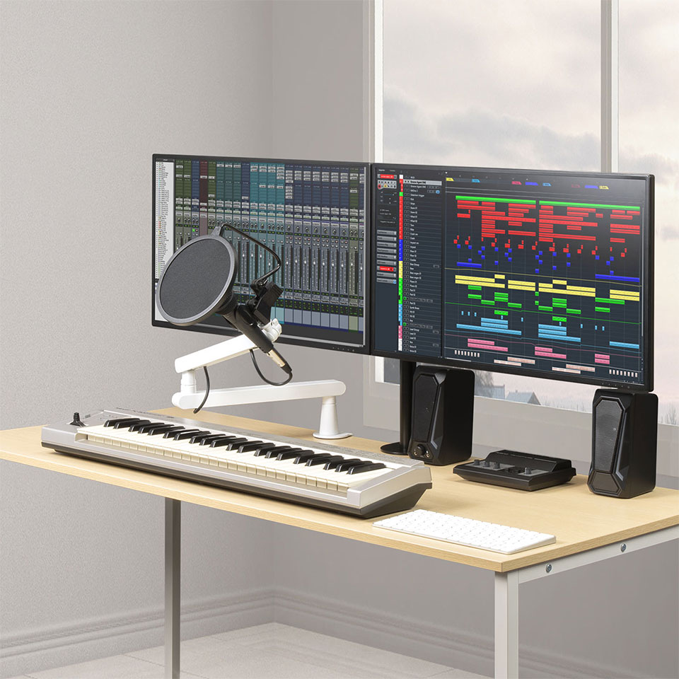 RACEN [CRC-GMCARM01WH] ゲーミングマイクアーム 「Snow Viper」 [クランプ式 /穴式 /ホワイトモデル] 4枚目