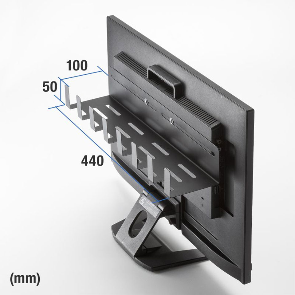 SANWASUPPLY [MR-VESA13] モニター裏収納ブラケット 5枚目