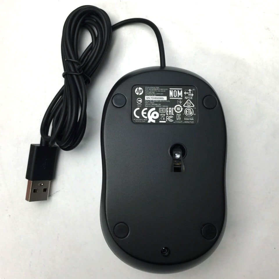 【お宝発掘市！】 hp Wired Mouse 1000 4QM14AA#UUF [SAJ10032][中古周辺機器][外装：Aランク 動作：Aランク] 2枚目