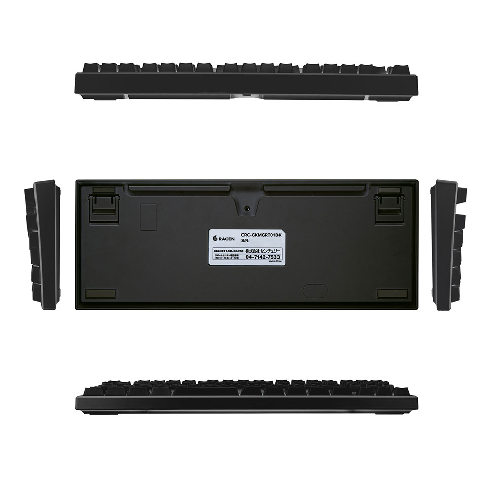 CENTURY [CRC-GKMGRT01BK]RACEN 磁気スイッチ式ゲーミングキーボード MagSwift ブラック [有線 /91キー /テンキーレス /日本語配列 ] 5枚目