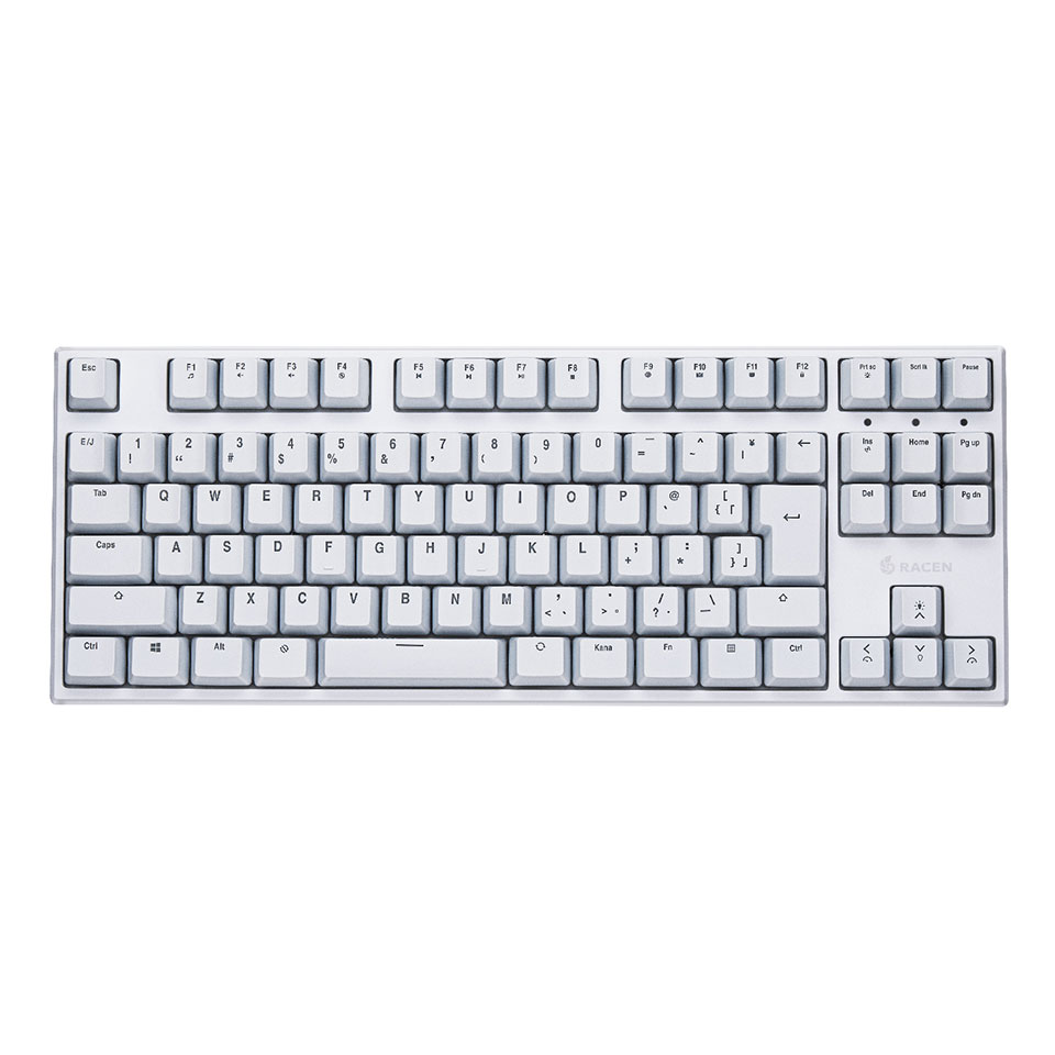 CENTURY [CRC-GKMGRT01WT]RACEN 磁気スイッチ式ゲーミングキーボード MagSwift ホワイト [有線 /91キー /テンキーレス /日本語配列 ] 2枚目
