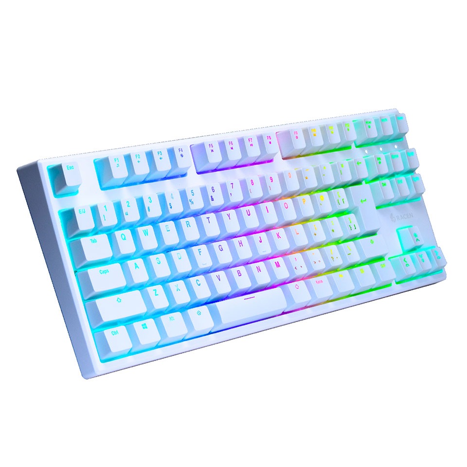 CENTURY [CRC-GKMGRT01WT]RACEN 磁気スイッチ式ゲーミングキーボード MagSwift ホワイト [有線 /91キー /テンキーレス /日本語配列 ] 3枚目