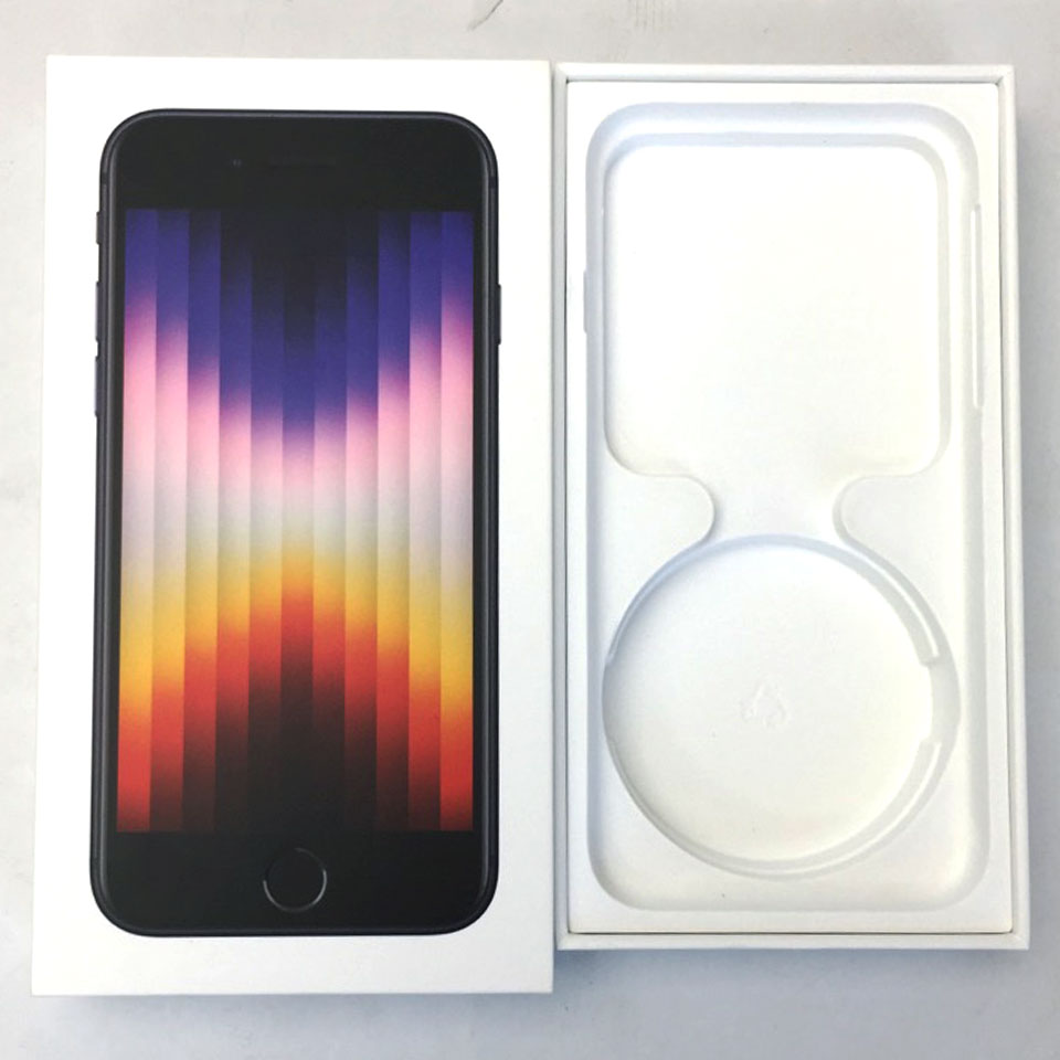 Apple SIMフリー iPhone SE 第3世代 64GB ミッドナイト MMYC3J/A (A2782) [KBD14007][中古][iOS 26.4.1 / 発売時期：2022年～/ iPhone][画面：Aランク 外装：Bランク 動作：Aランク][送料無料] 7枚目