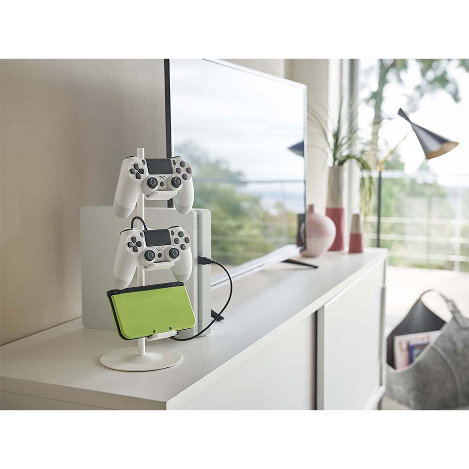 山崎実業 [ZK-BQ WH] ゲームコントローラー収納ラック スマート ホワイト 4枚目