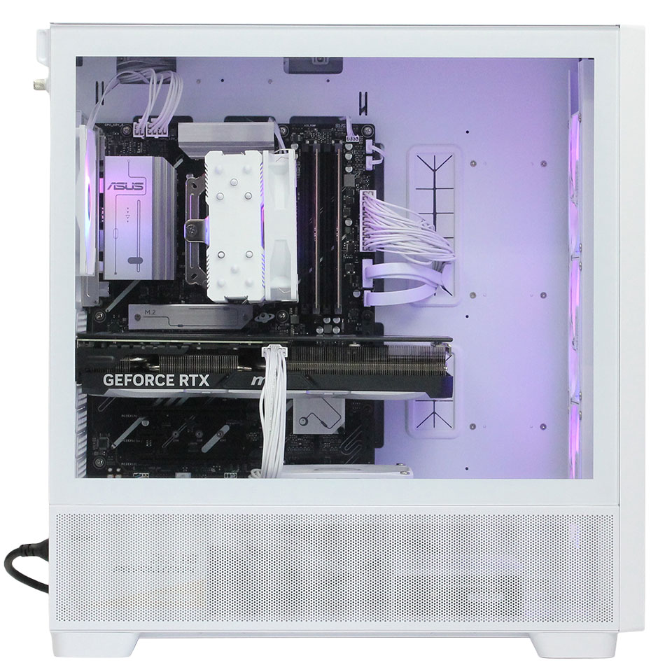 DO-MUオリジナル 魂のPC 光 ATC FLUX White RTX4070Ti [NBA01037][中古デスクトップ /Windows11 Home /AMD Ryzen7 9700X /メモリ：32GB /M.2+HDD：6000GB][外装：Aランク 動作：Aランク][送料無料] 4枚目