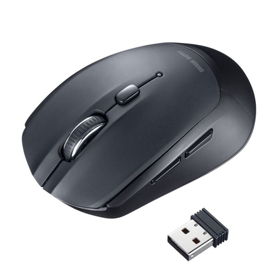 SANWASUPPLY | サンワサプライ MA-WB509BK 5ボタンワイヤレスマウス [便利な5ボタン /ワイヤレス ] 2枚目