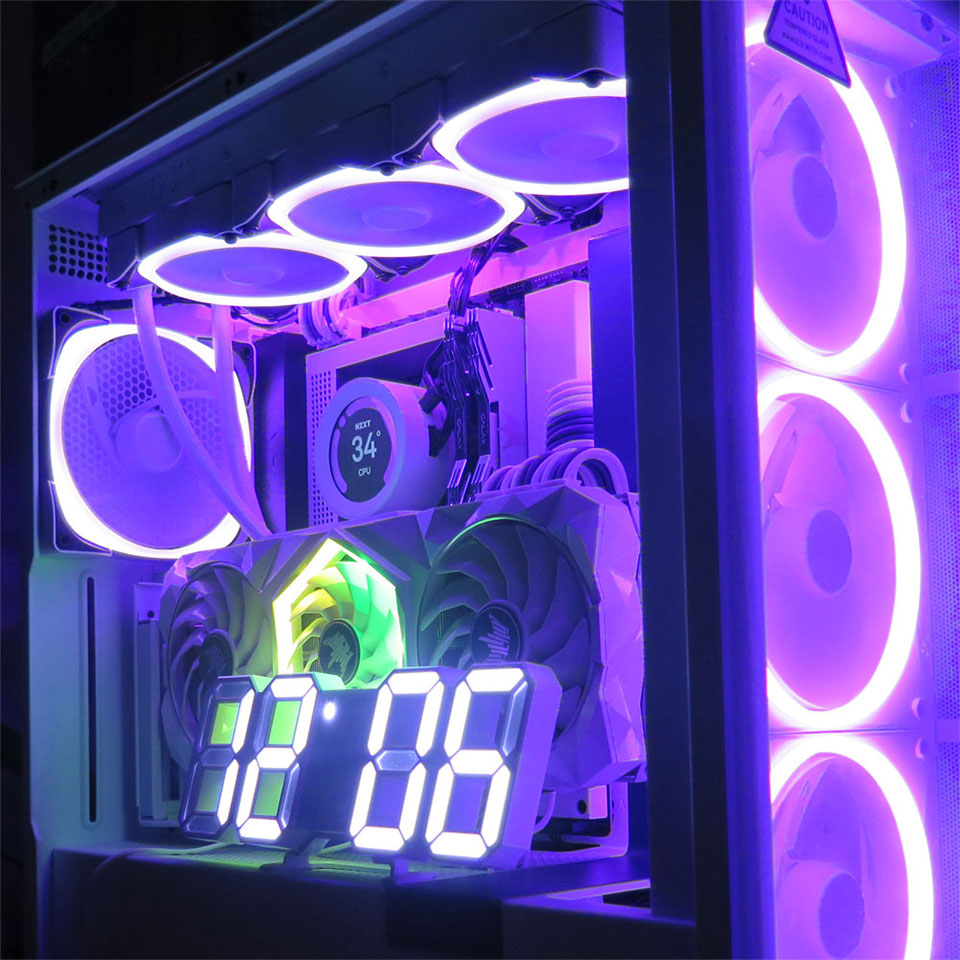 TIMELY | タイムリー  [TM-USBCLOCK-WH] USBデジタル時計 ホワイト [USBバスパワー] 3枚目