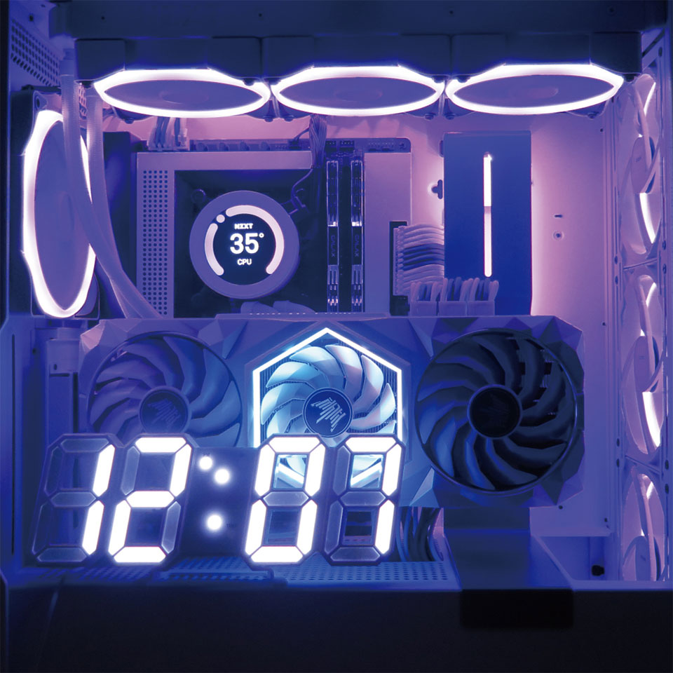 TIMELY | タイムリー  [TM-USBCLOCK-WH] USBデジタル時計 ホワイト [USBバスパワー] 4枚目