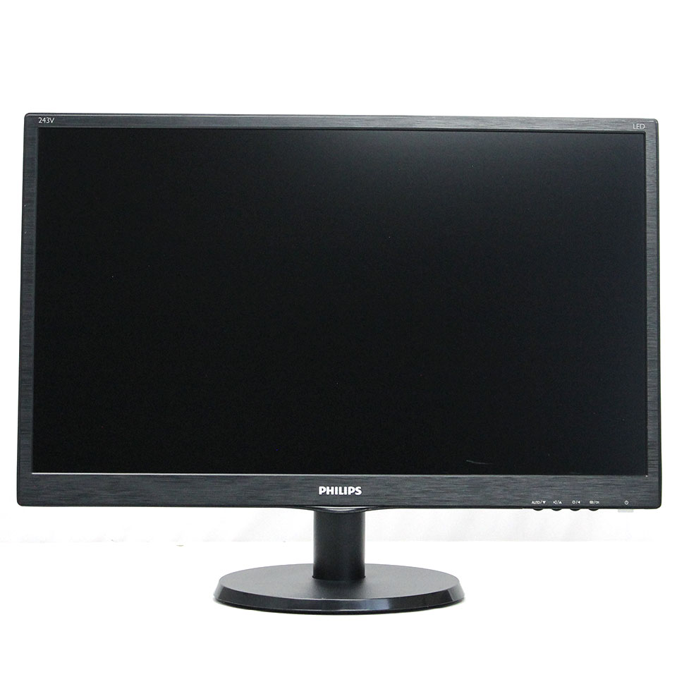 PHILIPS 243V5QHABA/11 23.6インチLCD (BK) [中古モニター /23.6型 /解像度：1920 x 1080 /入力端子：VGA/DVI - D/HDMI][23.6インチ][画面：Bランク 外装：Bランク 動作：Aランク][送料無料] 2枚目