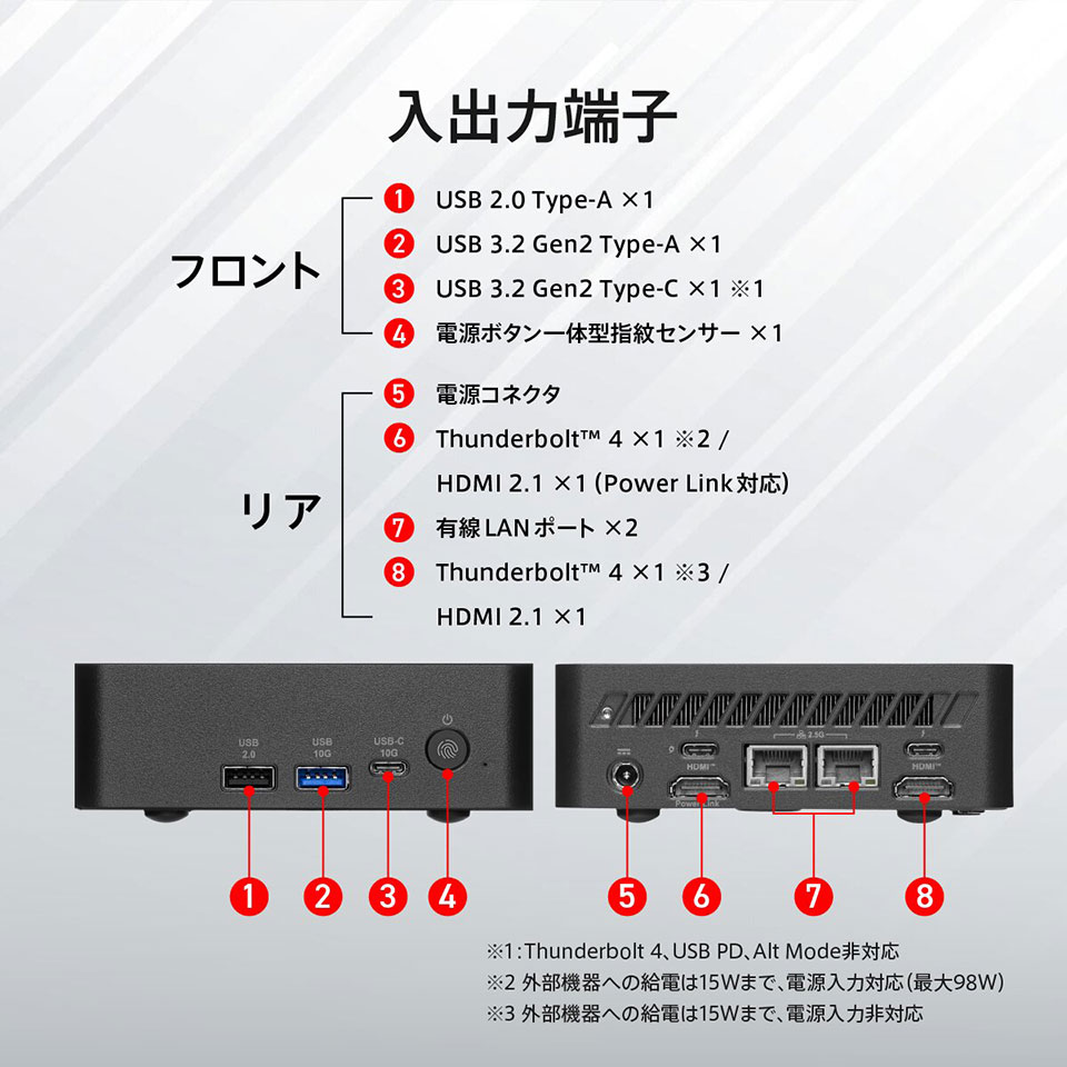 【お取り寄せ】MSI Cubi NUC AI 3MG-026JP； Copilot+ PC [新品デスクトップ /Windows 11 Pro /Core Ultra 5 322 /メモリ：16GB /M.2：512GB][送料無料] 10枚目