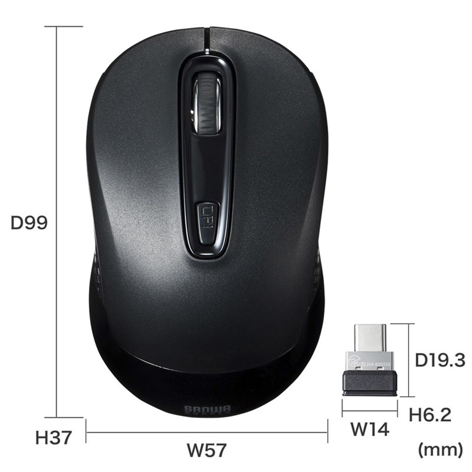 SANWASUPPLY | サンワサプライ MA-WBLC41BK[新品 /ワイヤレスマウス  /Type-C接続 /Windows /macOS /iPadOS /Chrome /Android対応 ] 7枚目
