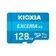 Kioxia | キオクシア  [LMEX2L128GG2] EXCERIA microSDXC 128GB UHS-I U1 Class10 アダプタ付 [CLASS 10 ]