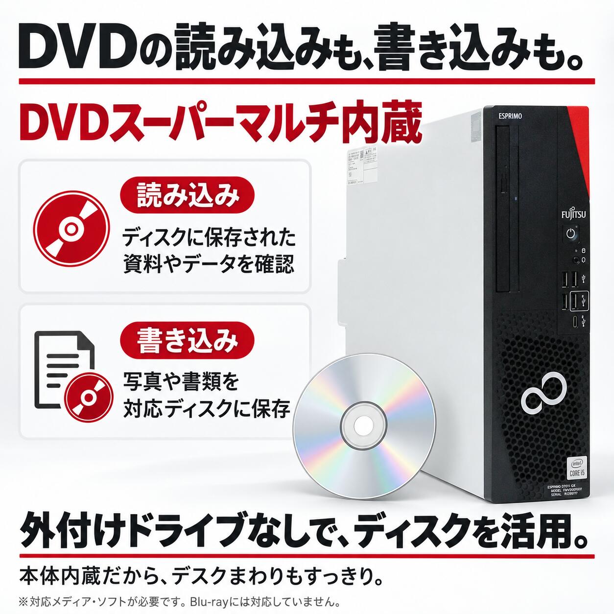 Fujitsu ESPRIMO D7011/GX FMVD5201KP [中古デスクトップ /Windows11 Pro /Core i5 10505 /メモリ：8GB /M.2+HDD：628GB][外装：Bランク 動作：Aランク][送料無料] 4枚目