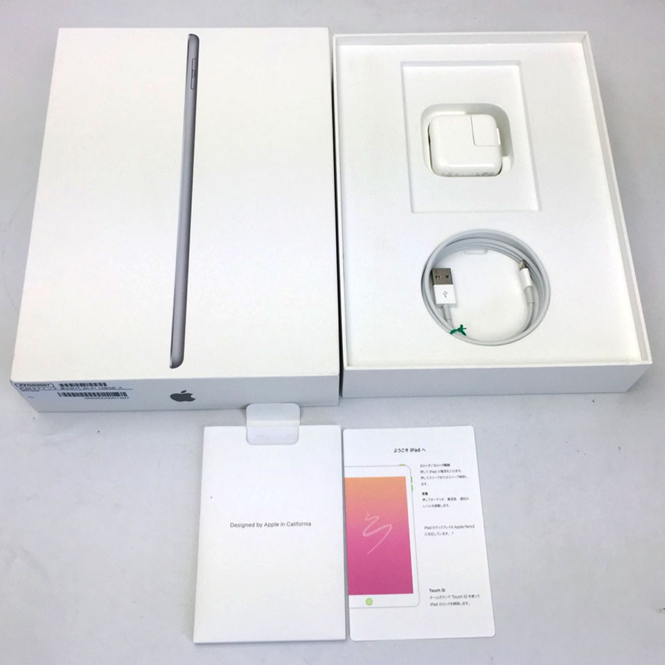 Apple | アップル iPad 9.7インチ 第6世代 Wi-Fi 128GB スペースグレイ MR7J2J/A [ZZG03007][中古] [iPadOS 17.5.1 / 発売時期：2018年～/ iPad][画面：Cランク 外装：Aランク 動作：Aランク] 7枚目