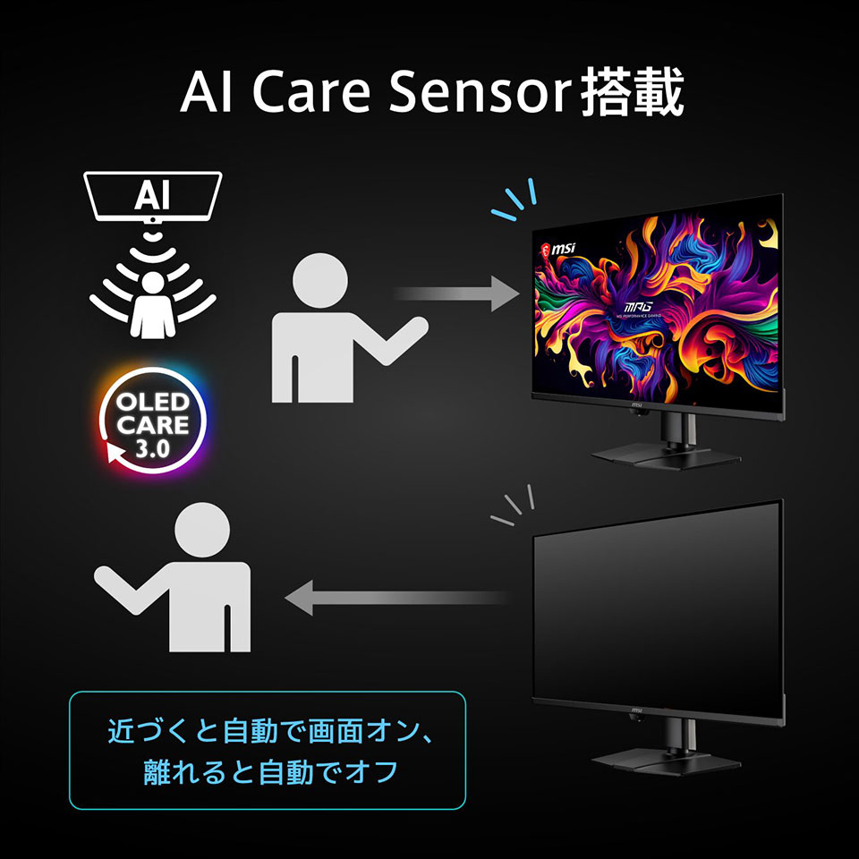 【お取り寄せ】MSI [MPG-322UR-QD-OLED-X24]32型 240Hz 4K UHD QD-OLEDモニター [3840 x 2160 (240Hz) /HDMI2.1 /Displayport2.1a /USB Type-C] 7枚目