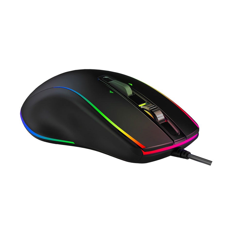 CENTURY | センチュリー RACEN CRC-GMRGB01 RGBゲーミングマウス [有線 /USB /6ボタン /流線形デザイン /右利き用 ] 2枚目