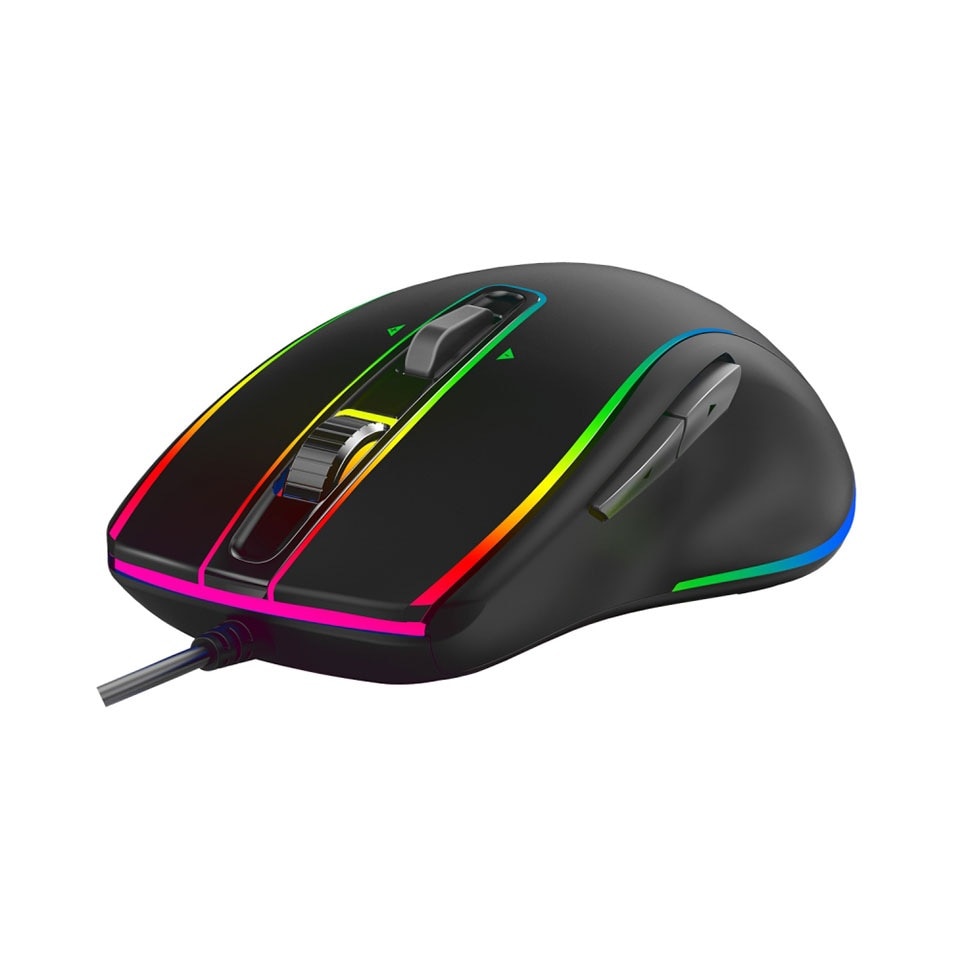 CENTURY | センチュリー RACEN CRC-GMRGB01 RGBゲーミングマウス [有線 /USB /6ボタン /流線形デザイン /右利き用 ] 4枚目