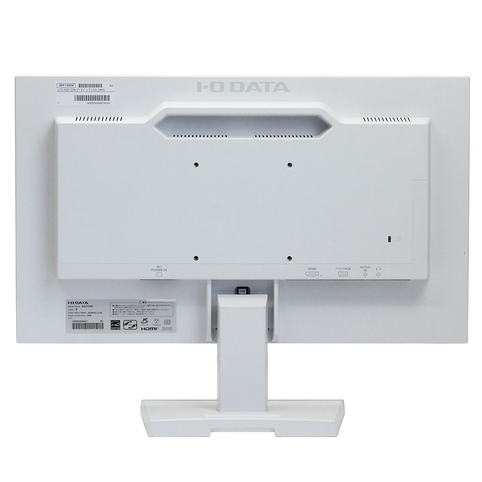 I-O DATA LCD-A221DW 21.5インチLCD (WH) [JBF12008][中古モニター /21.5型 /解像度：1920 x 1080 /入力端子：VGA/HDMI][21.5インチ][画面：Aランク 外装：Bランク 動作：Aランク][送料無料] 5枚目