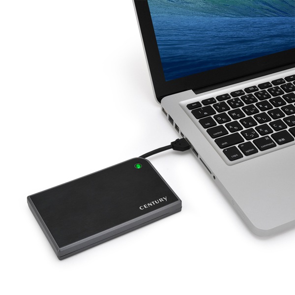 CENTURY | センチュリー CMB25U3BK6G MOBILE BOX USB3.0接続 SATA6G 2.5インチHDD/SSDケース ブラック [2.5インチ /USB3.0 ] 3枚目