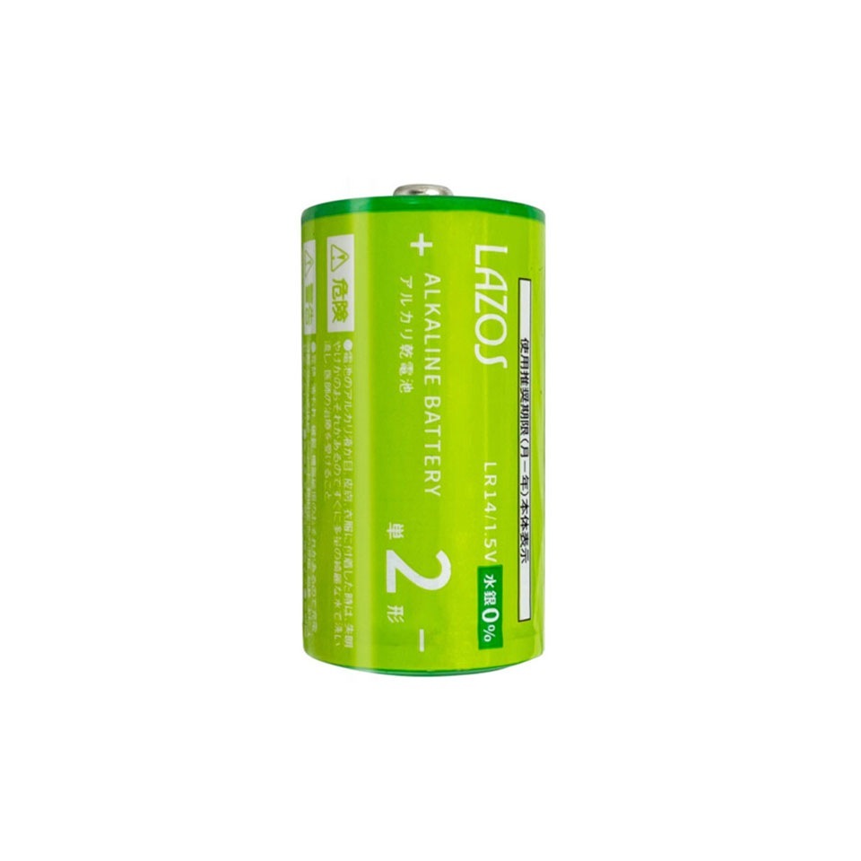 lazos | ラソス B-LA-T2X2 単2アルカリ乾電池2Px6セット 3枚目