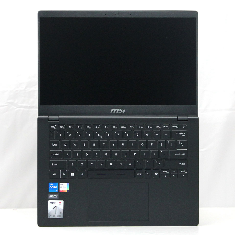 【展示開封品】 MSI Modern-14-C13M-4057JP [XAE26010][中古ノートパソコン /14型 /解像度：1920 x 1080 /Windows11 Pro /Core i5 1335U /メモリ：16GB /M.2：512GB][画面：Aランク 外装：Aランク 動作：Aランク][送料無料] 5枚目