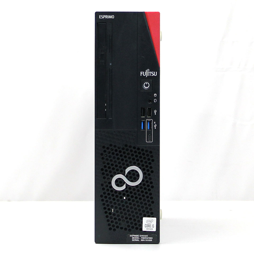【Microsoft Office付属】 FUJITSU ESPRIMO D7010/E FMVD47003 [中古デスクトップ /Windows11 Pro /Core i5 10500 /メモリ：16GB /M.2：256GB][外装：Bランク 動作：Aランク][送料無料] 2枚目
