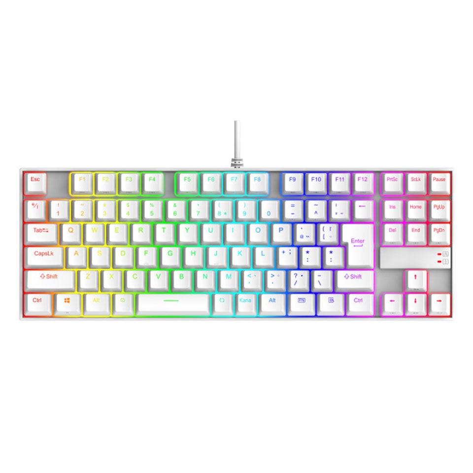 REDRAGON | レッドラゴン K552W-RGB-JPTI 銀軸92キー ゲーミング