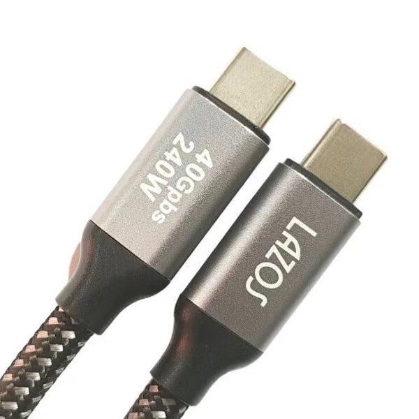 Lazos [L-TCPE-B1] USB Type-CtoC ケーブル 1m USB4 Gen3/40Gbps/240W/PD 3.1 EPR対応 2枚目