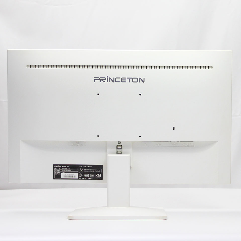 Princeton PTFWLD-24W 23.8インチLCD (WH) [JBE15003][中古モニター /23.8型 /解像度：1920 x 1080 /入力端子：VGA/HDMI/DisplayPort][23.8インチ][画面：Aランク 外装：Bランク 動作：Aランク][送料無料] 5枚目