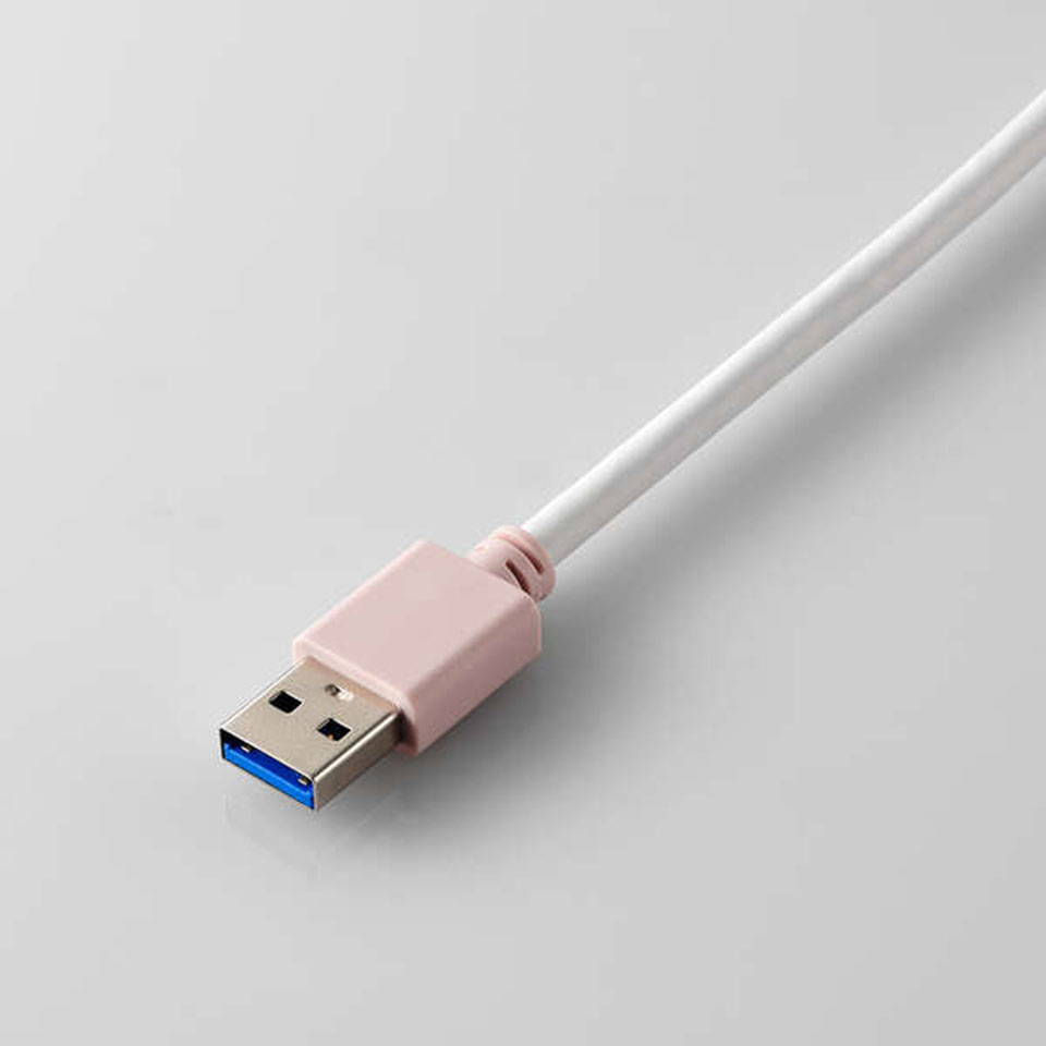 ELECOM [U3H-H030XPN] USB3.0(5Gbps) 3ポートハブ ピンク [Win/Mac対応] 8枚目