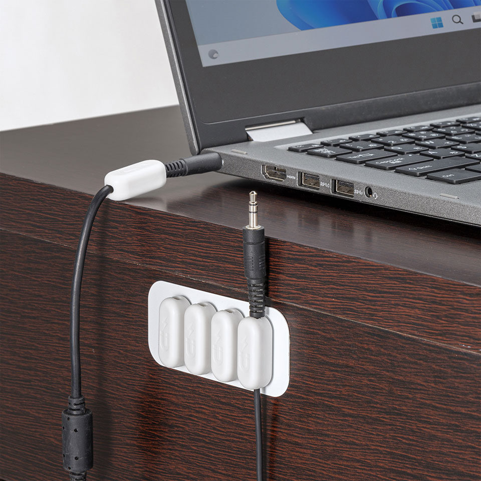 SANWASUPPLY | サンワサプライ [CA-515W]マグネットケーブルホルダー　ホワイト [配線止め /配線整理 /まとめる] 14枚目