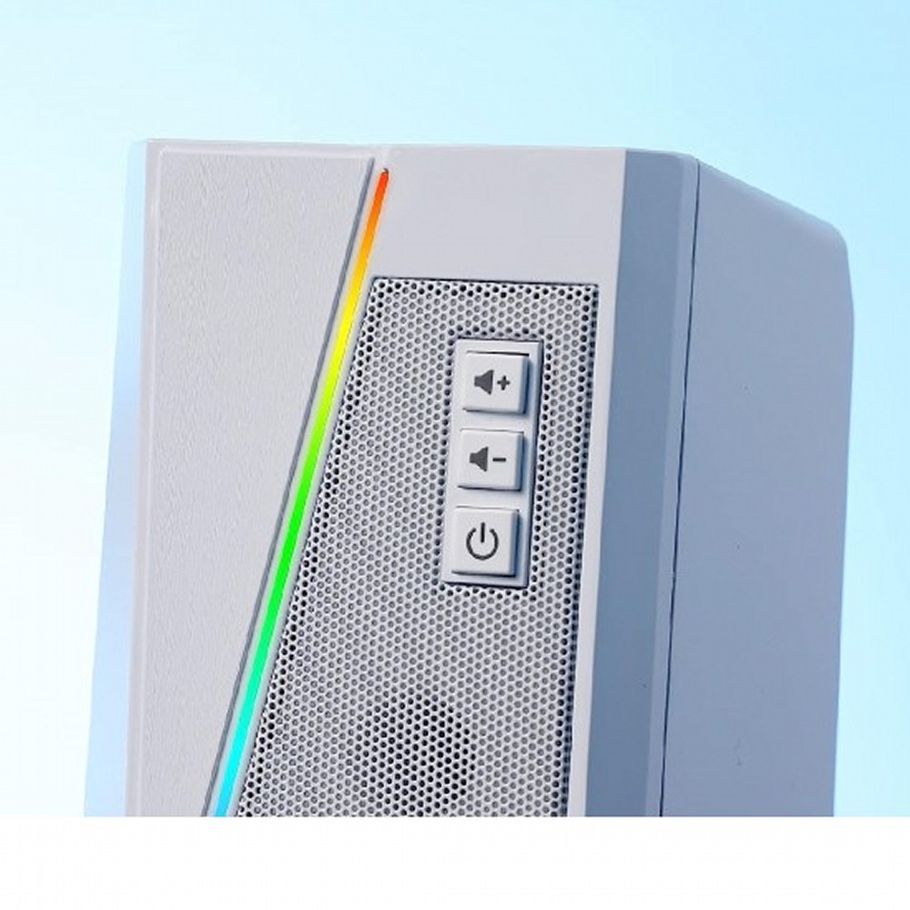 REDRAGON | レッドラゴン GS520WTI ANVIL RGBゲーミングスピーカー　ホワイト [ゲーミング /スピーカー /ホワイト /RGB ] 3枚目