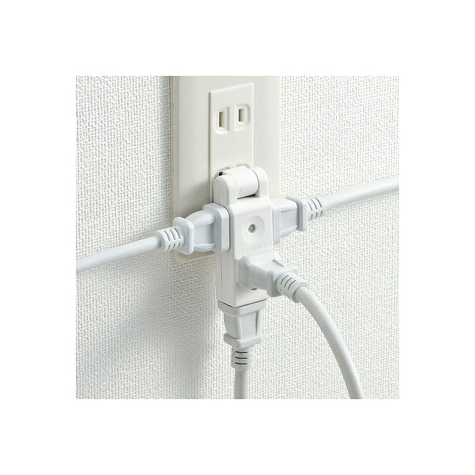 SANWASUPPLY | サンワサプライ TAP-AC10W スイングミニタップ 2Px4個口 3枚目