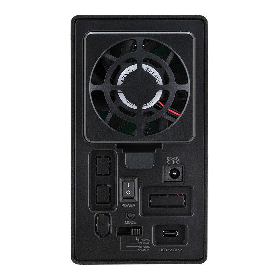 CENTURY [CRTS35U32C] 裸族のテラスハウス RAID USB3.2 Gen2 Type-C [3.5インチHDD2台搭載可能ケース /RAID機能搭載 /簡単組み込み /縦置き横置き両対応] 2枚目