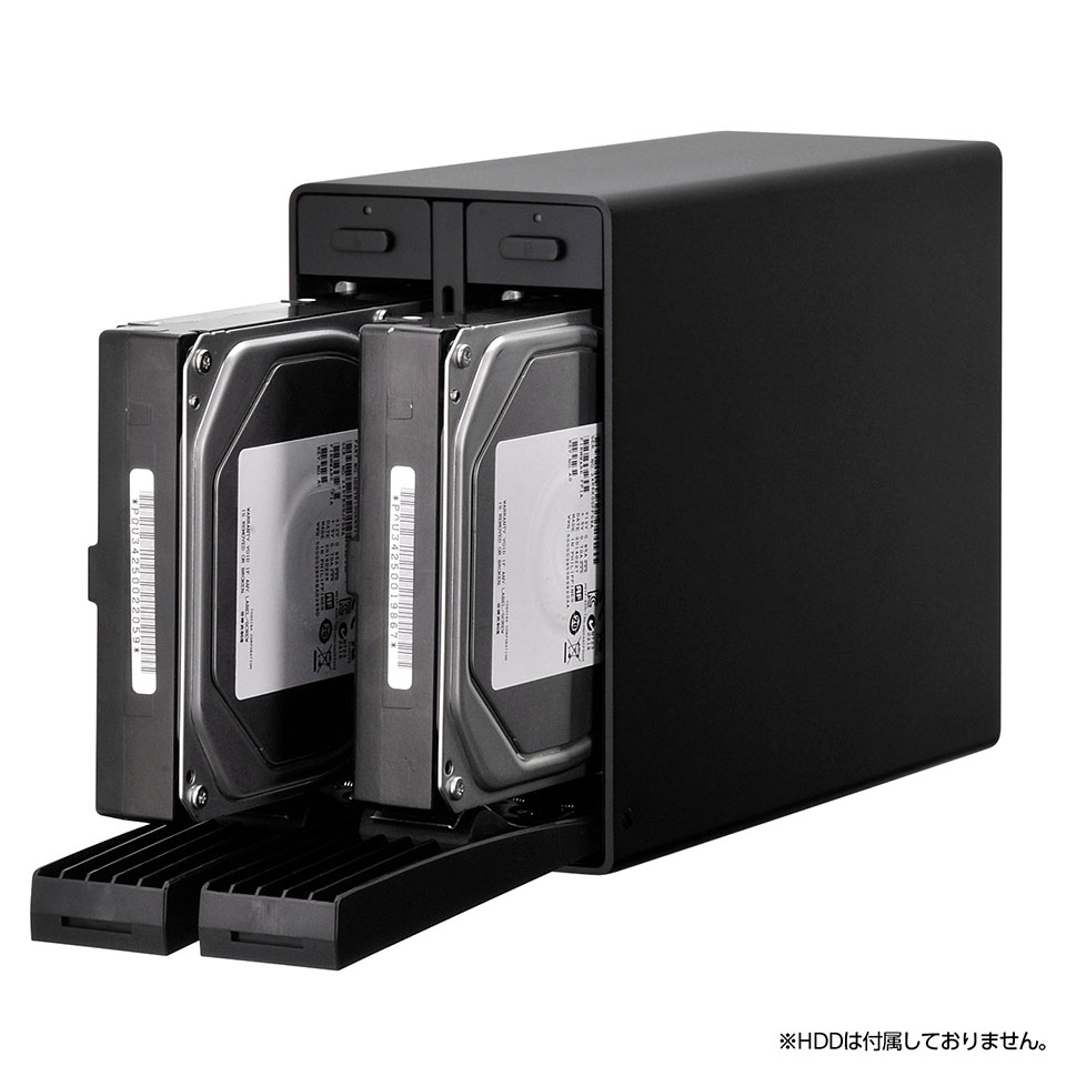 CENTURY [CRTS35U32C] 裸族のテラスハウス RAID USB3.2 Gen2 Type-C [3.5インチHDD2台搭載可能ケース /RAID機能搭載 /簡単組み込み /縦置き横置き両対応] 4枚目