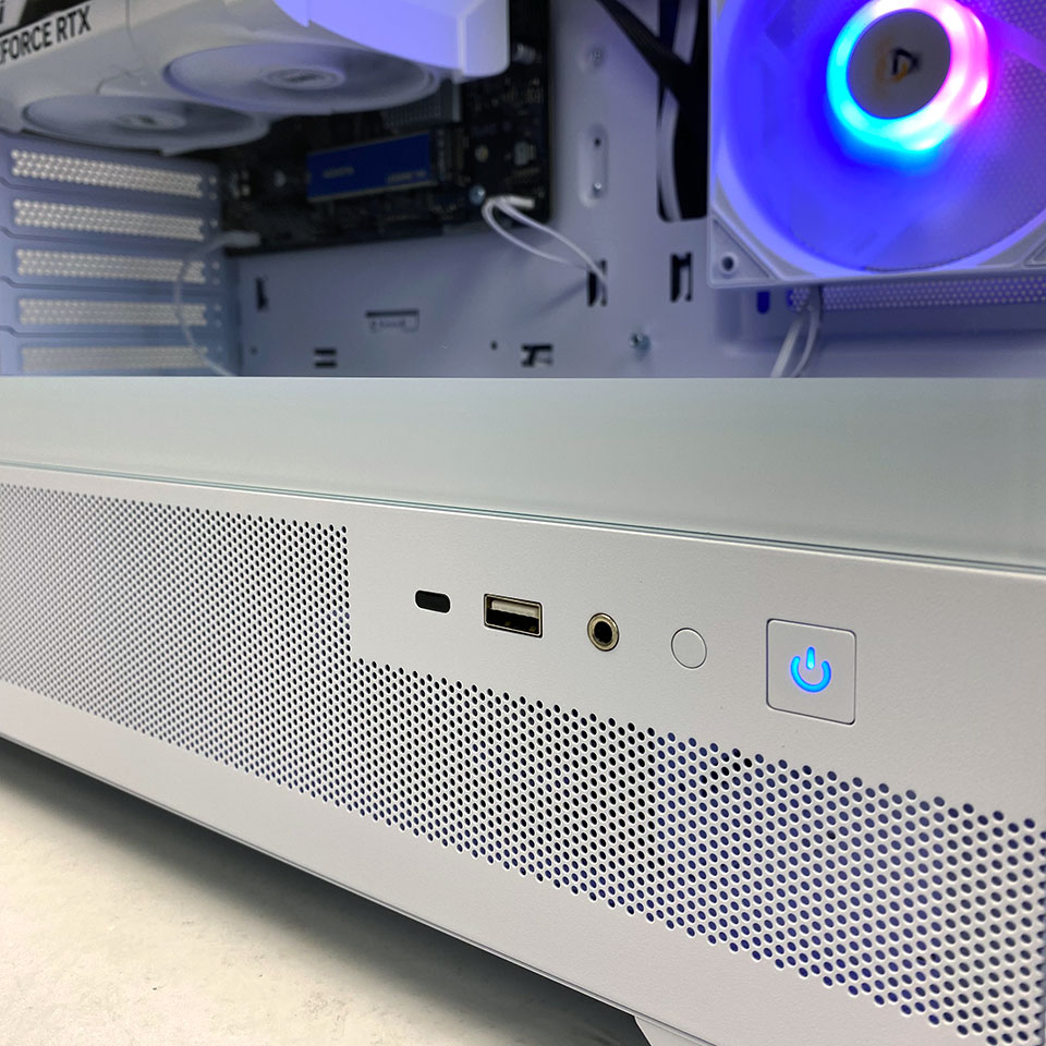 DO-MUオリジナル 魂のPC 光 Antec CX700 ARGB White RTX5060 [HBD04020][中古デスクトップ /Windows11 Pro /Core i5 13600K /メモリ：32GB /M.2+HDD：3000GB][外装：Aランク 動作：Aランク][送料無料] 6枚目
