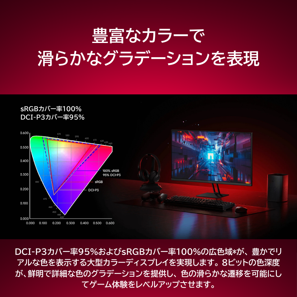 Xiaomi [G27Qi]   27インチ 180Hz WQHDゲーミングモニター [2560 x 1440 (180Hz) /HDMI /Displayport]【セール中の商品】 14枚目