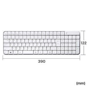 SANWASUPPLY | サンワサプライ ワイヤレスキーボード+静音ブルーLEDマウス [ 無線 / USB接続 / ホワイト] (SKB-WL25SETW) 9枚目